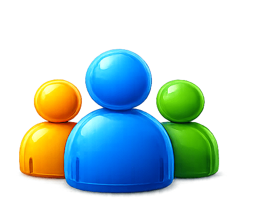 Colorful abstract human figures
