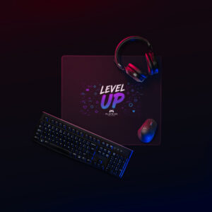 Level Up Neon Gaming Mouse Pad
