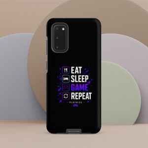 Eat Sleep Game Repeat Gamer Phone Case | Best Durable Case