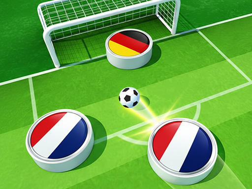 Soccer game with country flags