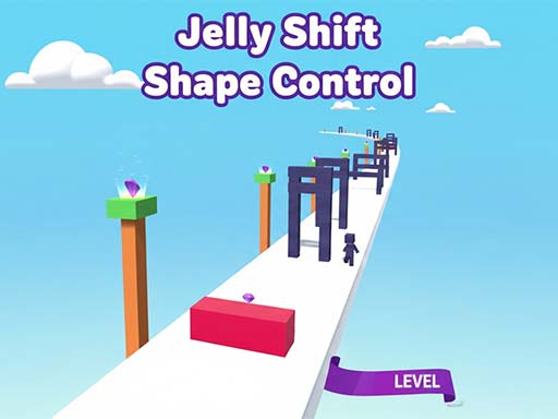 Colorful game level with obstacles