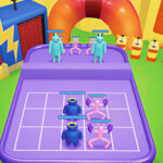 Merge Rainbow Fighting – Colorful Merge Battle Strategy Game
