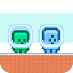Green and Blue Cuteman: Stunning Best Two-Player Adventure
