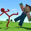 Red Stickman vs Craftmans: Stunning Best Battle